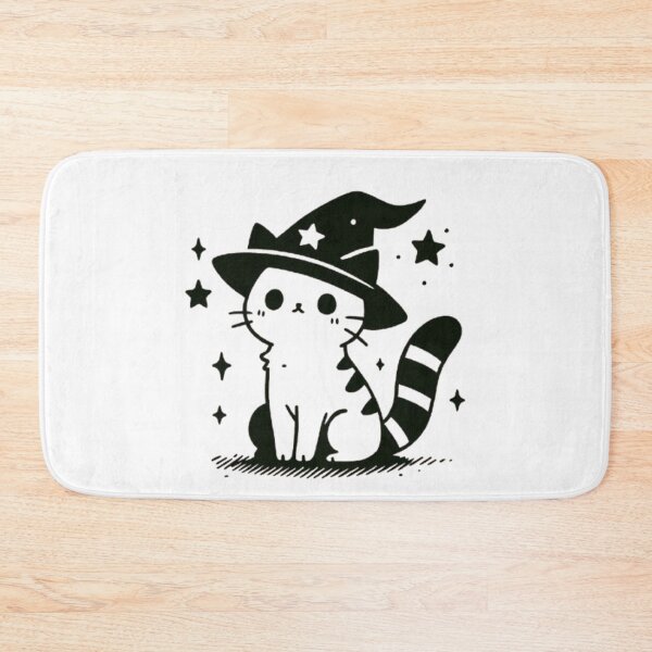 Item preview, Chat Sorcier Kawaii – Design Magique & Halloween ✨?? designed and sold by MeowLoka ⭐⭐⭐⭐.