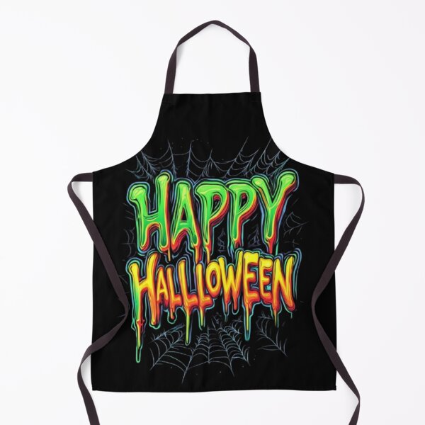 Item preview, Happy Halloween – Design Néon Fluo & Toiles d’Araignée ??️ designed and sold by MeowLoka ⭐⭐⭐⭐.