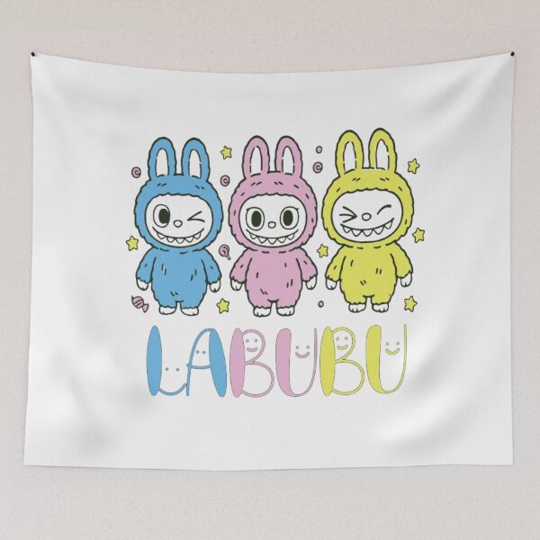Item preview, Labubu Kawaii Multicolore – Design Mignon et Fun designed and sold by MeowLoka ⭐⭐⭐⭐.