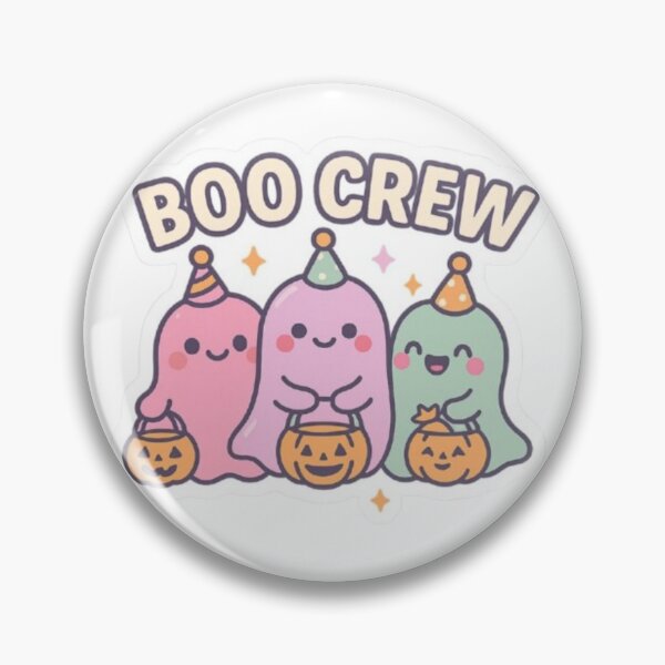 Item preview, Boo Crew – Fantômes Kawaii et Citrouilles d’Halloween designed and sold by MeowLoka ⭐⭐⭐⭐.