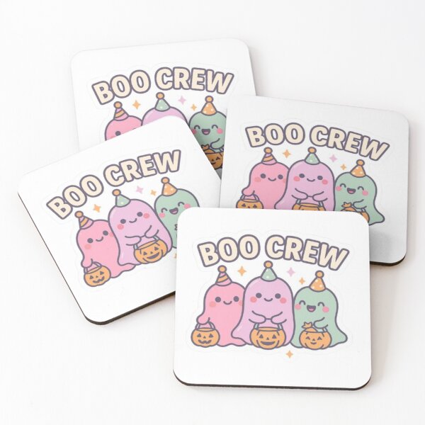 Item preview, Boo Crew – Fantômes Kawaii et Citrouilles d’Halloween designed and sold by MeowLoka ⭐⭐⭐⭐.