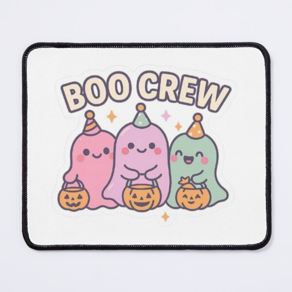 Item preview, Boo Crew – Fantômes Kawaii et Citrouilles d’Halloween designed and sold by MeowLoka ⭐⭐⭐⭐.