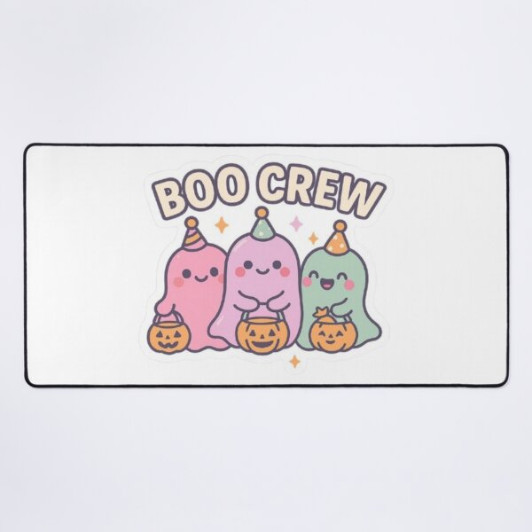 Item preview, Boo Crew – Fantômes Kawaii et Citrouilles d’Halloween designed and sold by MeowLoka ⭐⭐⭐⭐.