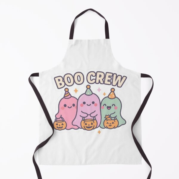 Item preview, Boo Crew – Fantômes Kawaii et Citrouilles d’Halloween designed and sold by MeowLoka ⭐⭐⭐⭐.