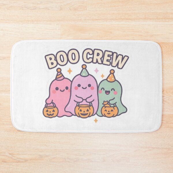 Item preview, Boo Crew – Fantômes Kawaii et Citrouilles d’Halloween designed and sold by MeowLoka ⭐⭐⭐⭐.