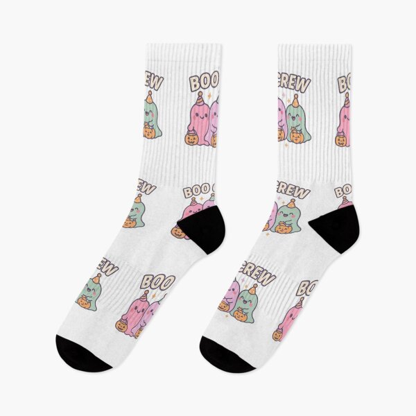 Item preview, Boo Crew – Fantômes Kawaii et Citrouilles d’Halloween designed and sold by MeowLoka ⭐⭐⭐⭐.