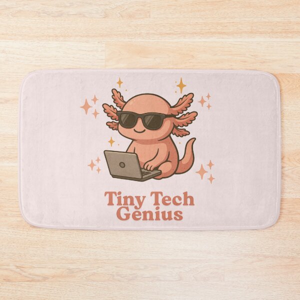 Item preview, Cute Axolotl – Tiny Tech Genius designed and sold by LiLeDesigns.