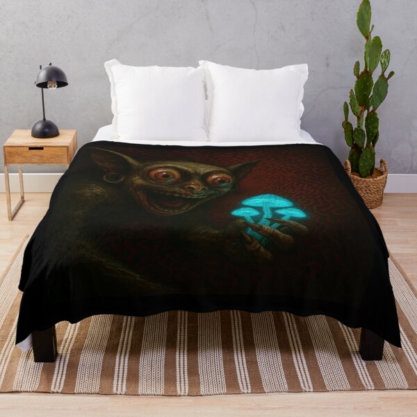 Item preview, Psychedelic Goblin – The Keeper of the Glowing Mushroom designed and sold by DarkSpaceVibes.