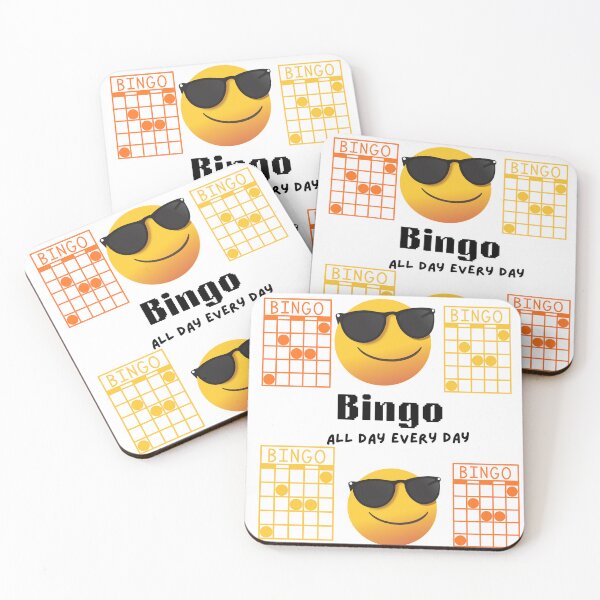 Item preview, Yellow smile bingo all day design designed and sold by Extremeallie.