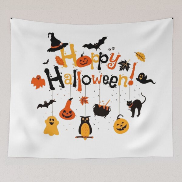 Item preview, Happy Halloween – Design Festif et Coloré designed and sold by MeowLoka ⭐⭐⭐⭐.