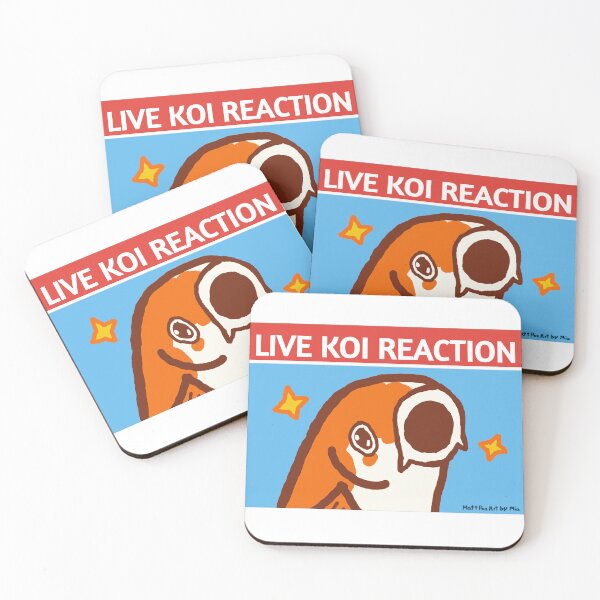 Item preview, Live Koi Reaction designed and sold by the-cyan-tiger.