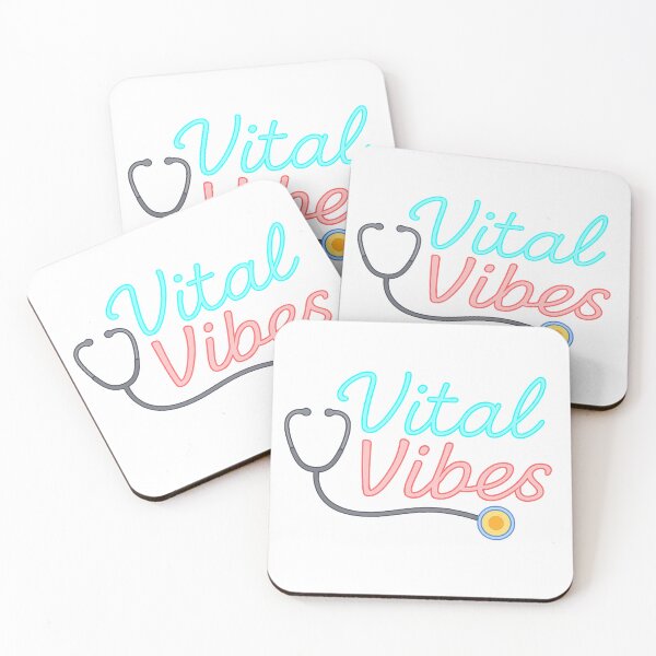 Item preview, Vital Vibes Logo – Nurse Aesthetic Sticker | Medical Positivity & Healthcare Brand designed and sold by Vital Vibes.