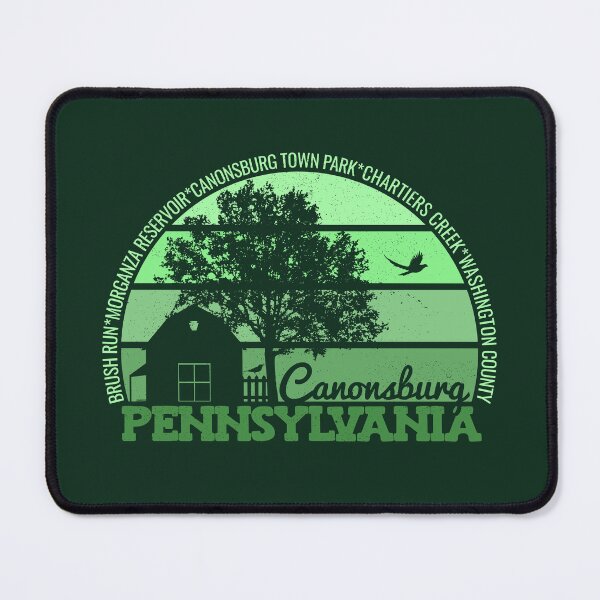 Item preview, Canonsburg Pennsylvania Sunset Retro Vintage Local Pride Logo designed and sold by CRHPOD20.