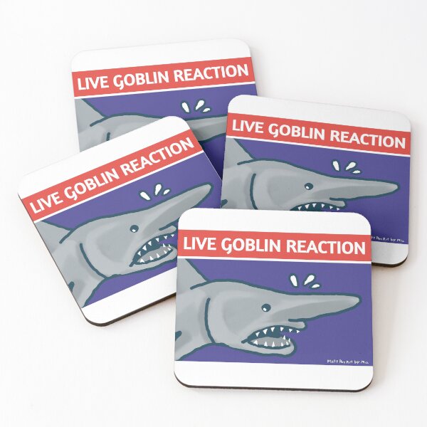 Item preview, Live goblin shark Reaction designed and sold by the-cyan-tiger.