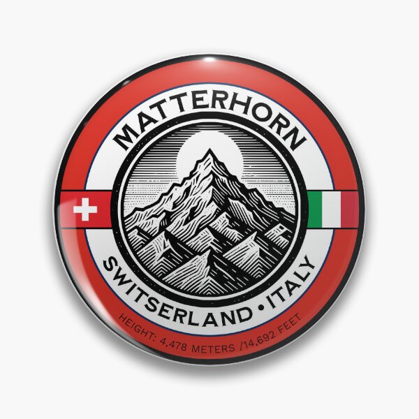 Item preview, matterhorn- pennine alps- switserland / italy- swiss flag/italian flag designed and sold by designkb.