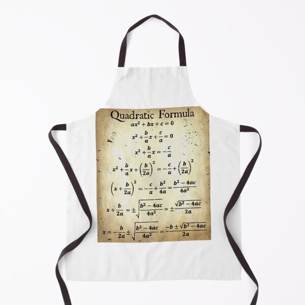 Item preview, Nerdy Vintage Quadratic Formula Math Science Teacher Black Text Parchment designed and sold by MathWare MathClips.