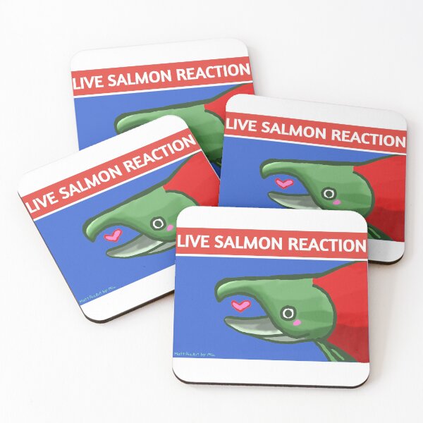 Item preview, Live Salmon Reaction designed and sold by the-cyan-tiger.