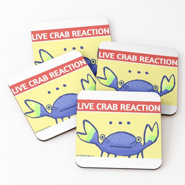 Item preview, Live Crab Reaction designed and sold by the-cyan-tiger.