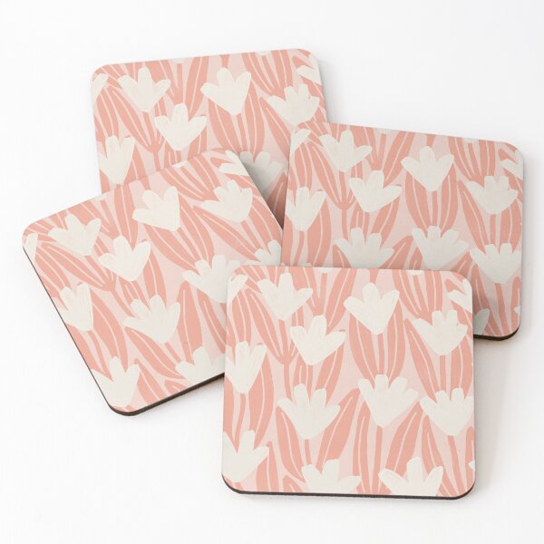 Item preview, Brushstroke rustic magnolia flowers - Muted coral designed and sold by Illustrated by Nat.