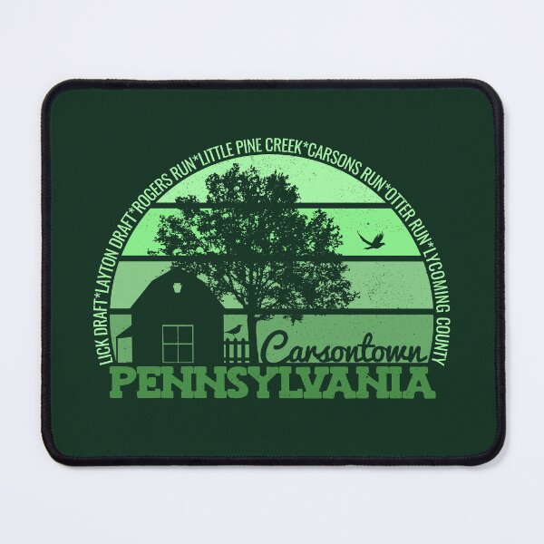 Item preview, Carsontown Pennsylvania Sunset Retro Vintage Local Pride Logo designed and sold by CRHPOD20.