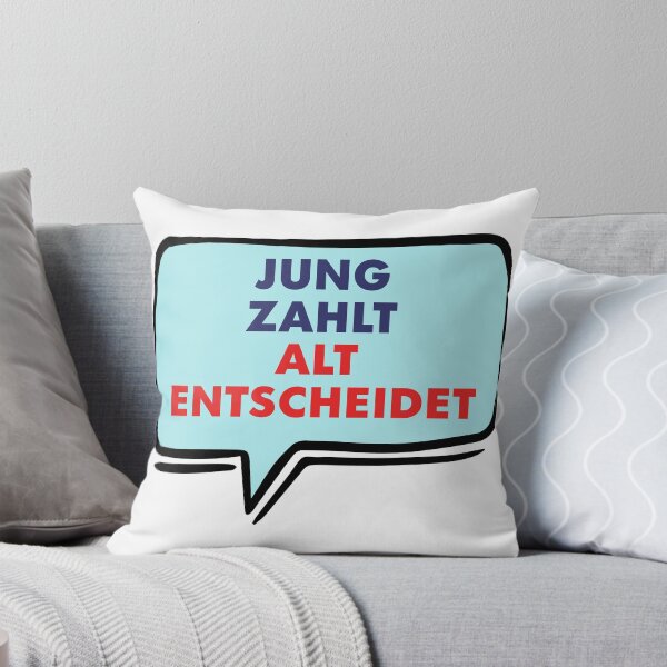 Item preview, Young pay – old decide | Socially critical statement design designed and sold by rolfzogg.