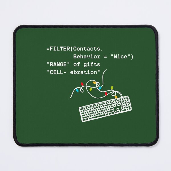 Item preview, Nerdy Excel Santa Clause Joke Christmas Design for Data Nerds designed and sold by shminoa.