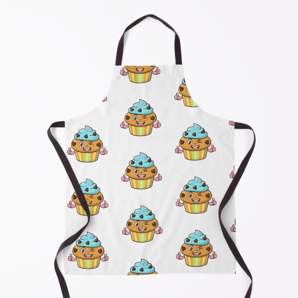 Item preview, Cute smiling cupcake – Sweet and colorful kawaii drawing designed and sold by drchzak.