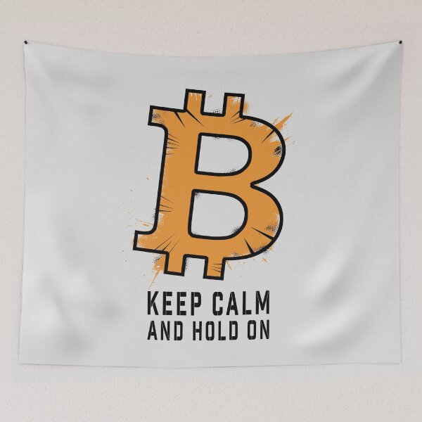 Item preview, Keep Calm Bitcoin - Crypto Comic Art designed and sold by cabana.space.