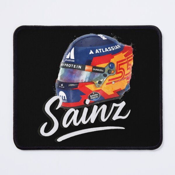 Item preview, Carlos Sainz F1 Helmet Watercolor designed and sold by Studio F1Grid.