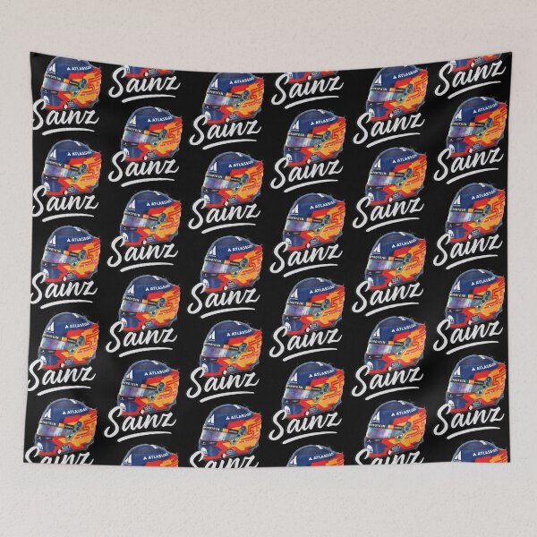 Item preview, Carlos Sainz F1 Helmet Watercolor designed and sold by Studio F1Grid.