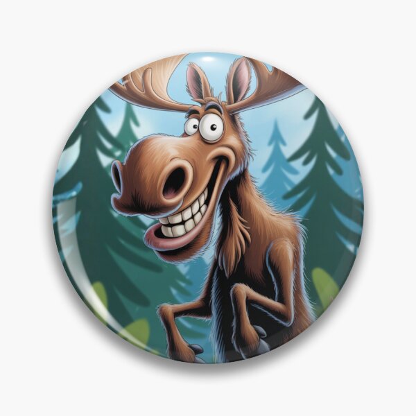Item preview, Joking Moose of the Forest – HD Cartoon designed and sold by FusiTink.