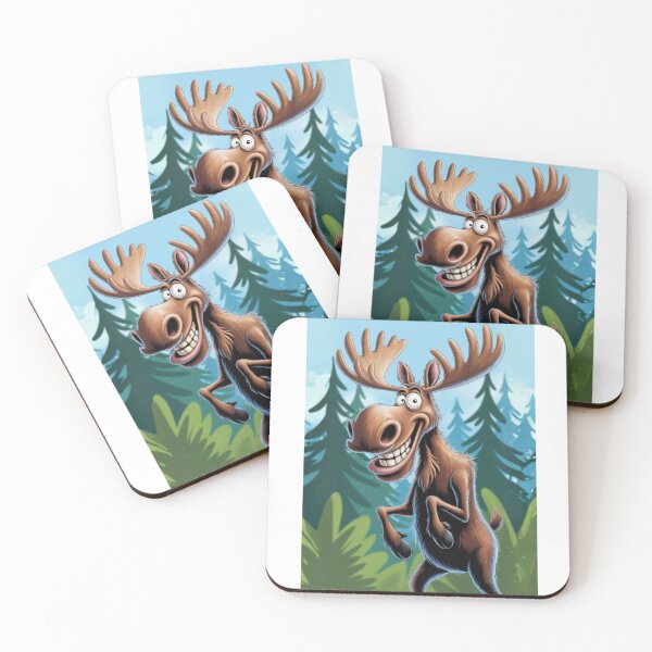 Item preview, Joking Moose of the Forest – HD Cartoon designed and sold by FusiTink.