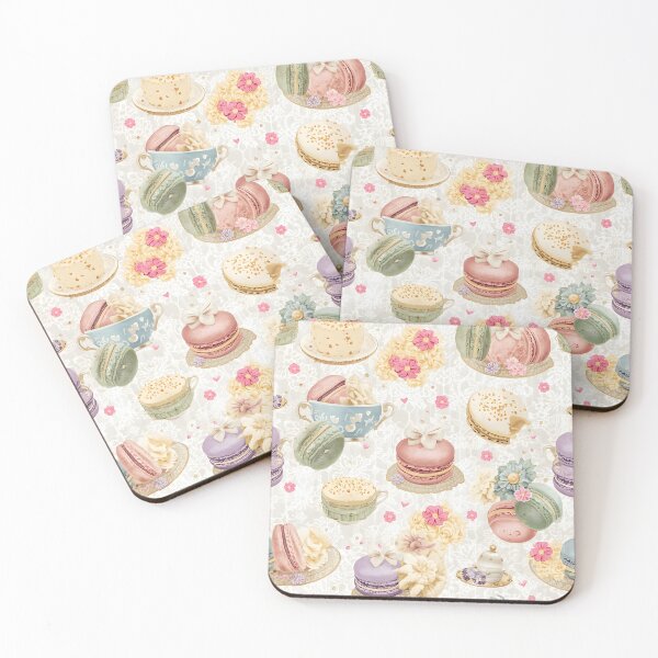 Item preview, Chic Pastel Macaron and Dessert Sweet Treats Pattern designed and sold by MoonlitDoodles1.