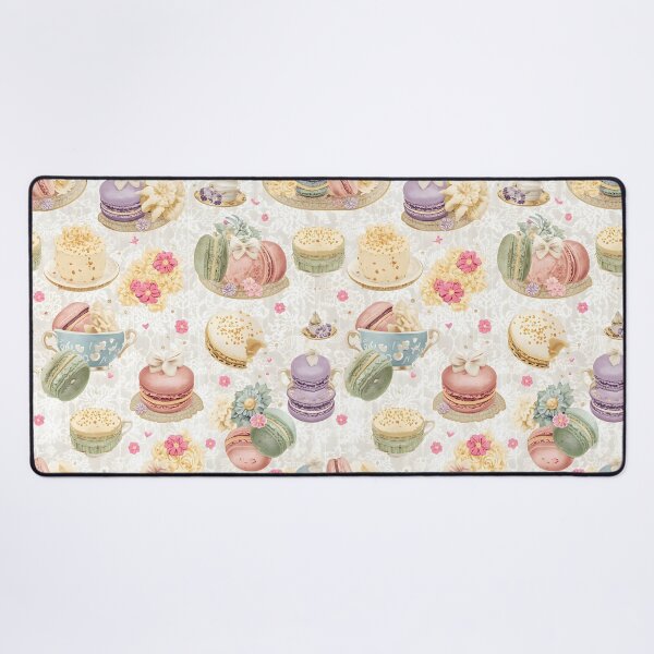 Item preview, Chic Pastel Macaron and Dessert Sweet Treats Pattern designed and sold by MoonlitDoodles1.