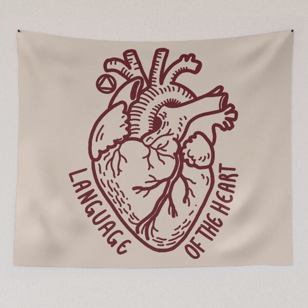 Item preview, Language of the Heart (Burgundy) designed and sold by veampleo.