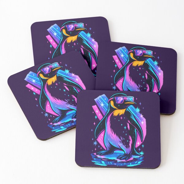 Item preview, Arctic Disco Fever Penguin – Funky Retro Neon Party Vibes designed and sold by TrendznHitz.