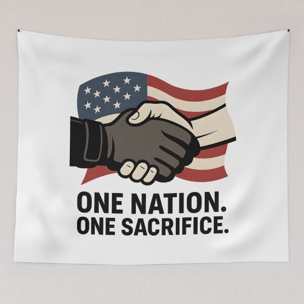Item preview, United in Honor – Patriotic Handshake Design designed and sold by ArcadiaSilence.