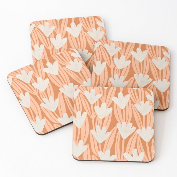 Item preview, Brushstroke rustic magnolia flowers - Burnt orange designed and sold by Illustrated by Nat.