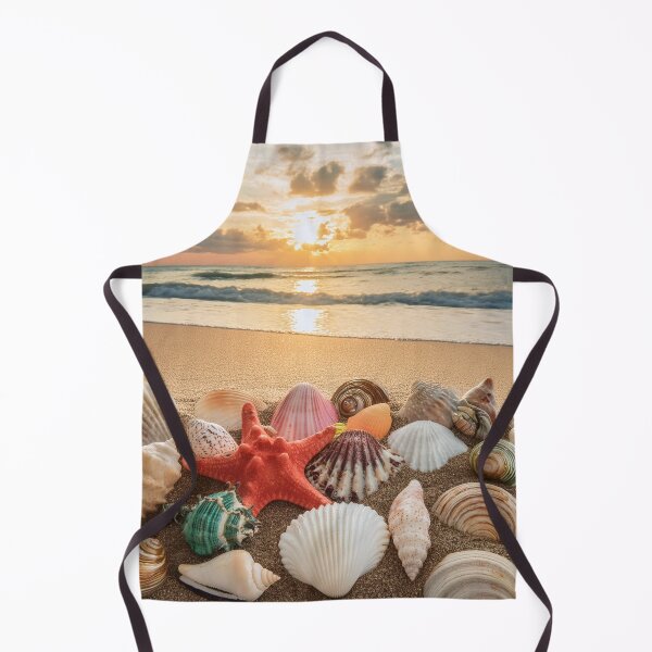 Item preview, Vibrant seashells on a beach at sunrise, showcasing nature’s beauty designed and sold by homydesign.
