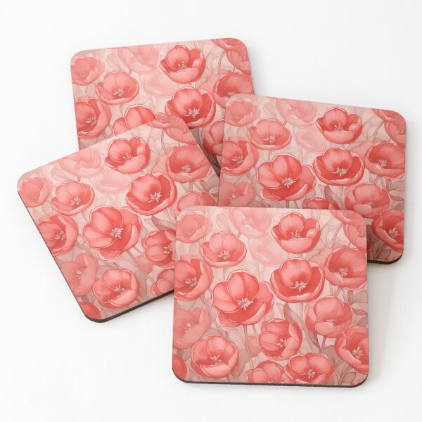 Item preview, Vibrant red poppies bloom over a textured backdrop designed and sold by homydesign.