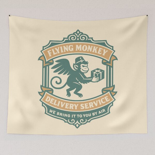 Item preview, Flying Monkey Delivery Service designed and sold by Coconautica.
