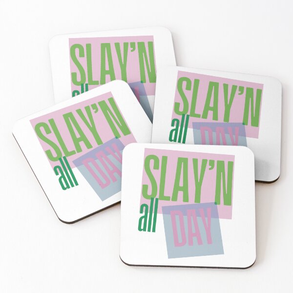 Item preview, Slay’n All Day with pink and green text  designed and sold by vwagenet.