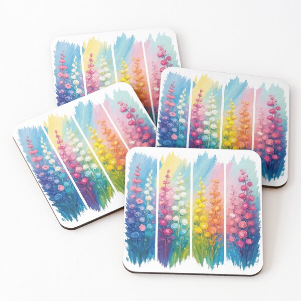 Item preview, Colorful Floral Abstract Panel Painting designed and sold by ArtfulWeave.