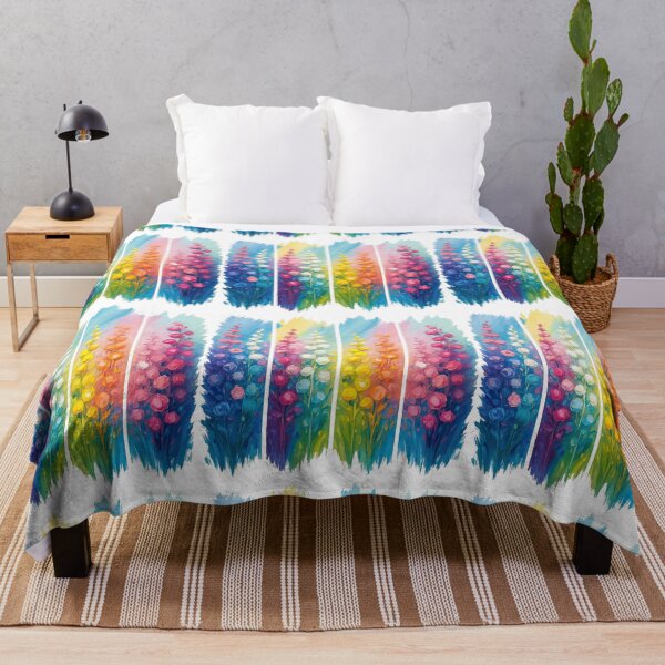 Item preview, Colorful Floral Abstract Panel Painting designed and sold by ArtfulWeave.