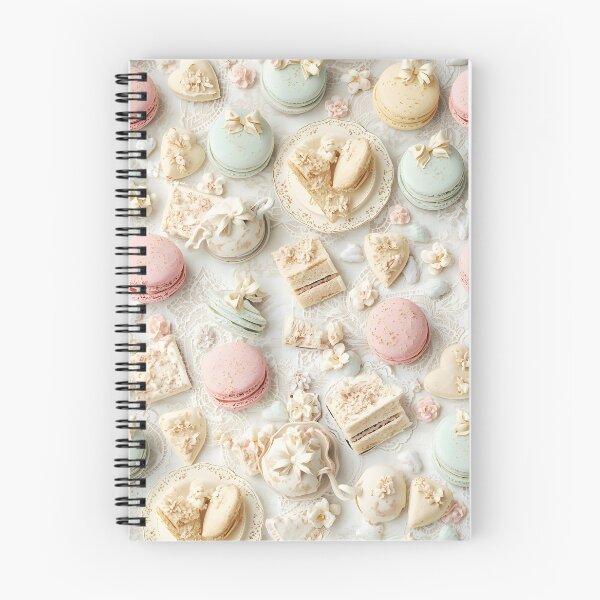 Item preview, Delicate Pastel Macaron and Porcelain Sweets White Lace Pattern designed and sold by MoonlitDoodles1.