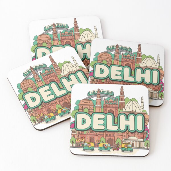 Item preview, DELHI Chibi City Poster • Kawaii India Architecture designed and sold by stg-reigns.