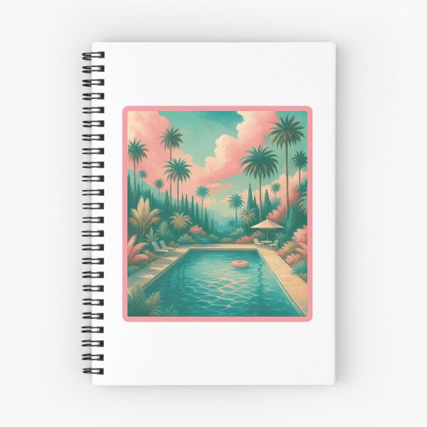 Item preview, Tropical Poolside Paradise Illustration designed and sold by ArtfulWeave.