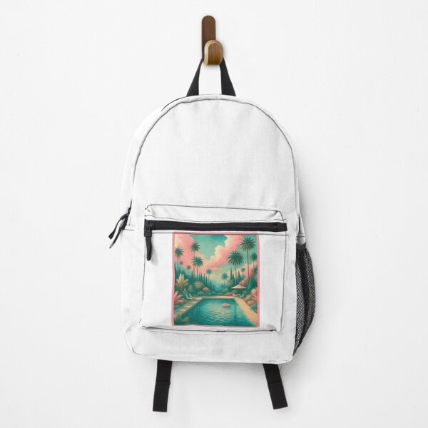 Item preview, Tropical Poolside Paradise Illustration designed and sold by ArtfulWeave.