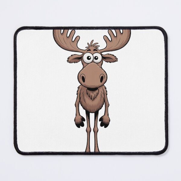 Item preview, Minimalist moose in black – clean lines designed and sold by FusiTink.
