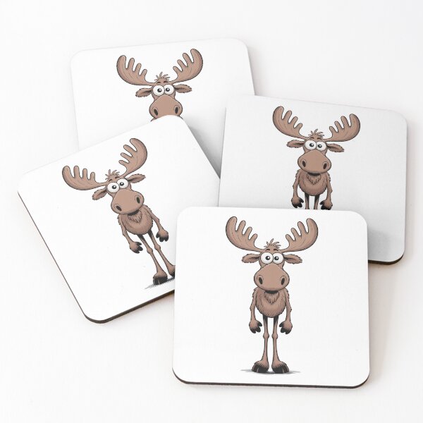 Item preview, Minimalist moose in black – clean lines designed and sold by FusiTink.
